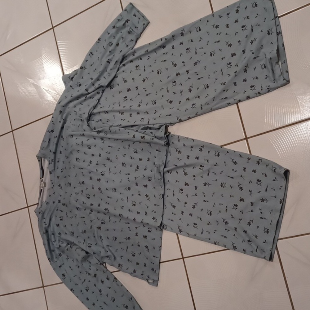 4/$40 Green Floral Pajama Set - Size XXL (US16)